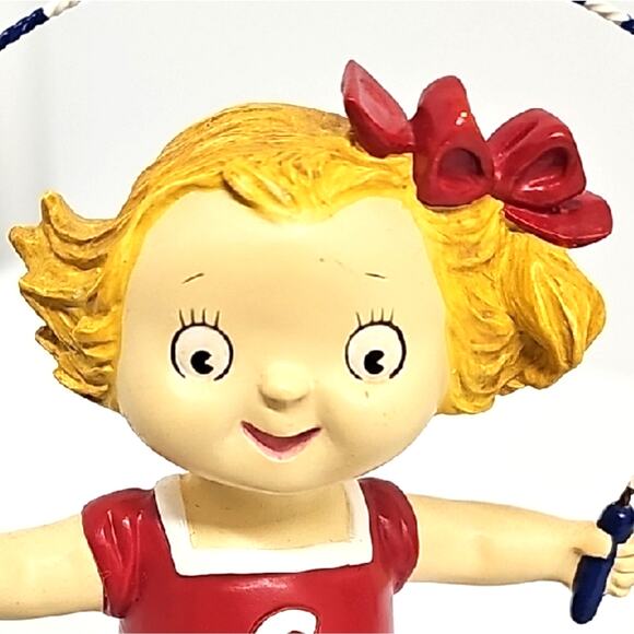 Vintage Campbells Kids Collector Figurines "After School Fun" Jumping Rope Girl - Picture 6 of 7